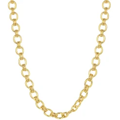 Statement Ketten | Hey Happiness Chunky Chain Rundankerkette in Gold