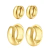 Earring Stack Sets | Creolen | Hey Happiness Chunky Creolen Ohrringe Set aus Edelstahl