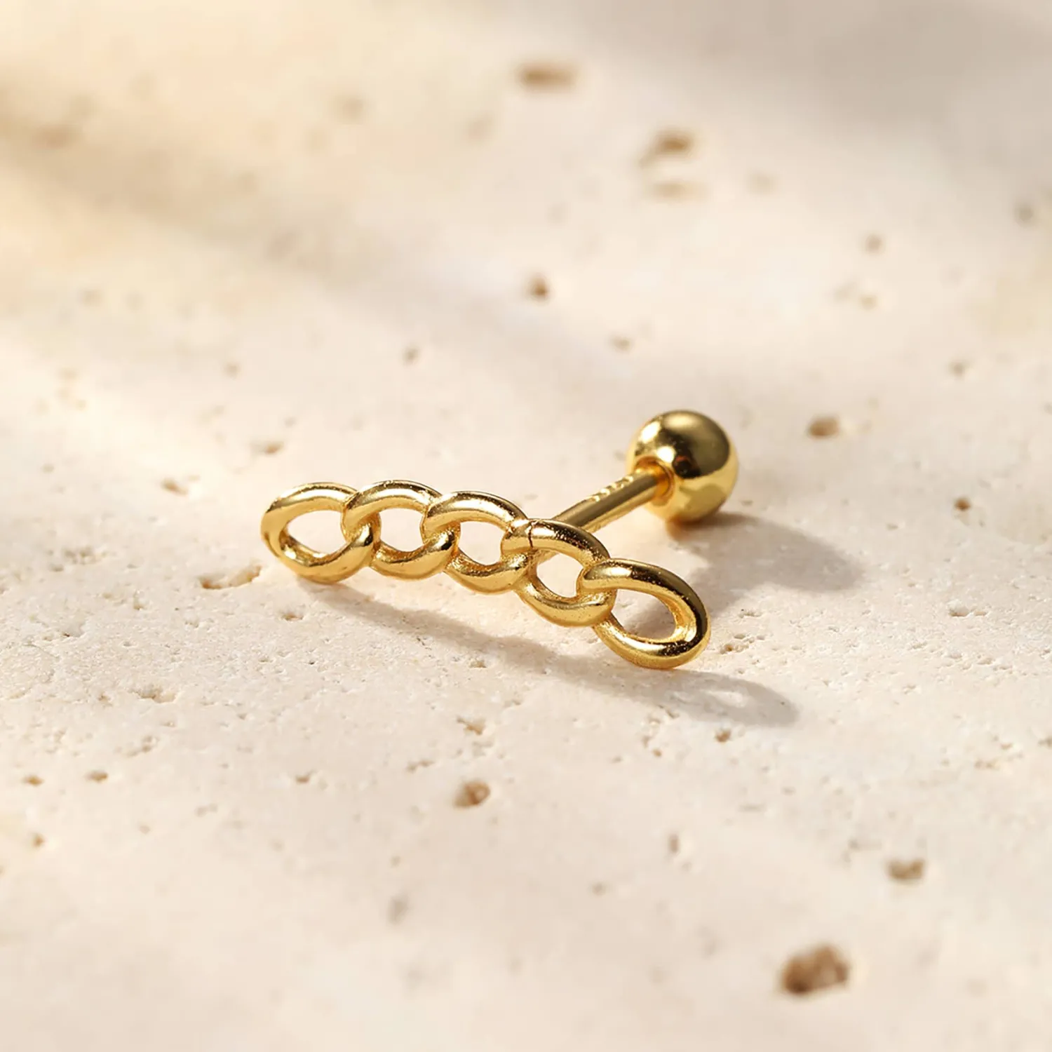 Ohrstecker | Piercings | Hey Happiness Chunky Glieder Ohrpiercing Sterlingsilber