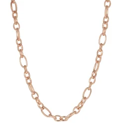 Statement Ketten | Hey Happiness Chunky Oval Figarokette in Rosegold Rose Gold