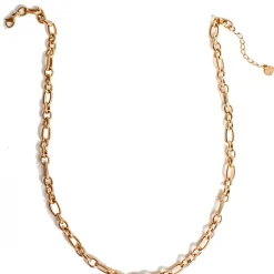 Statement Ketten | Hey Happiness Chunky Oval Figarokette in Rosegold Rose Gold