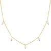 Perlenketten | Filigrane Ketten | Hey Happiness Cinque Kette mit Perlenanhänger Gold