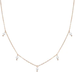 Perlenketten | Filigrane Ketten | Hey Happiness Cinque Kette mit Perlenanhänger Rosegold Rose Gold