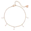 Fußkettchen | Hey Happiness Cinque Perlen Fußkette Rosegold Rose Gold
