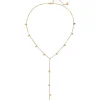 Filigrane Ketten | Hey Happiness Coin Y Lariat Halskette wasserdicht