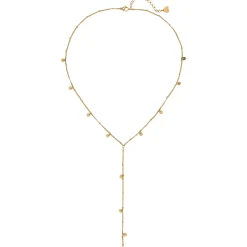 Filigrane Ketten | Hey Happiness Coin Y Lariat Halskette wasserdicht