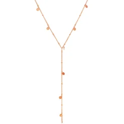 Filigrane Ketten | Hey Happiness Coin Y Lariat Halskette wasserdicht