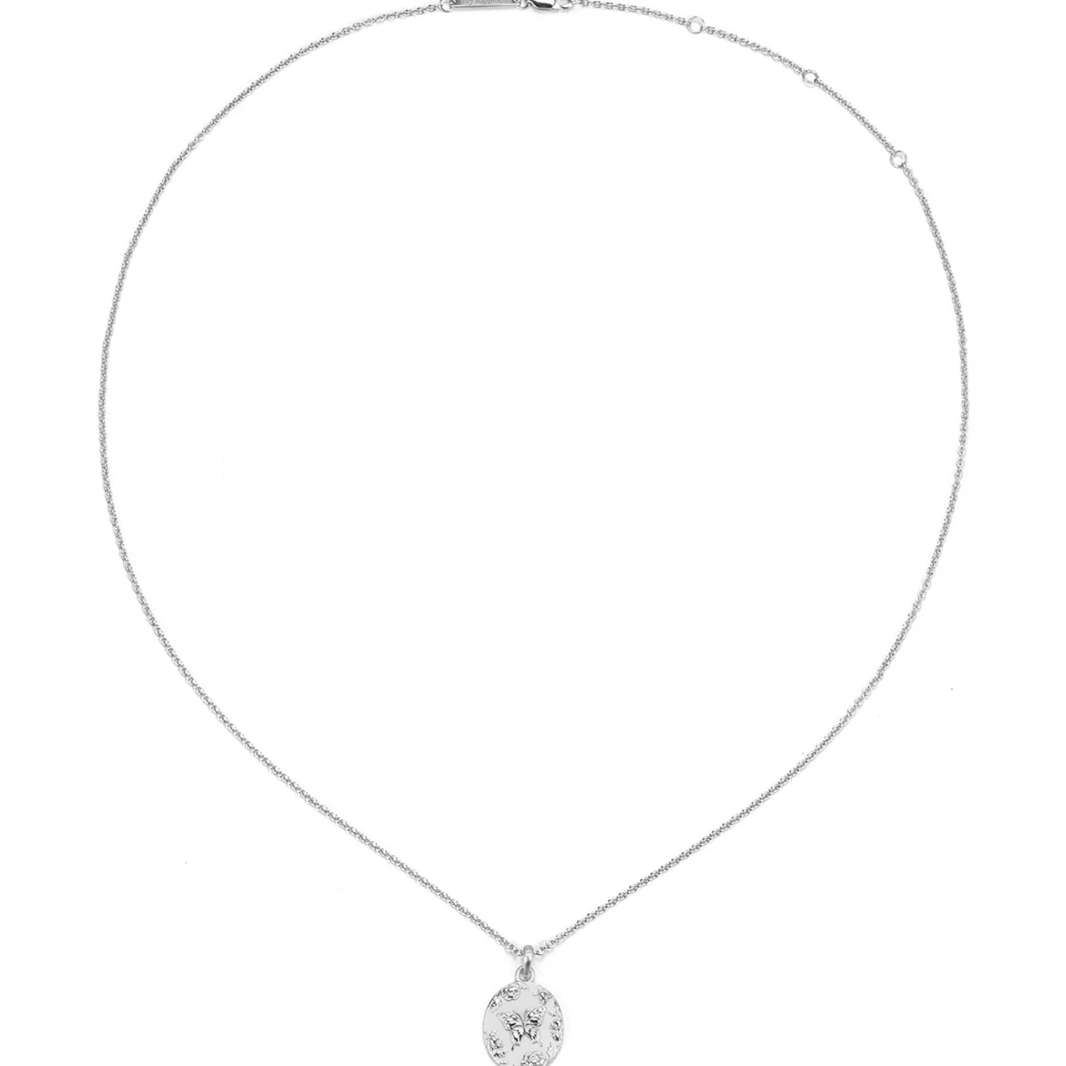 Filigrane Ketten | Hey Happiness Collar Colgante El Conector Plata de Ley 925