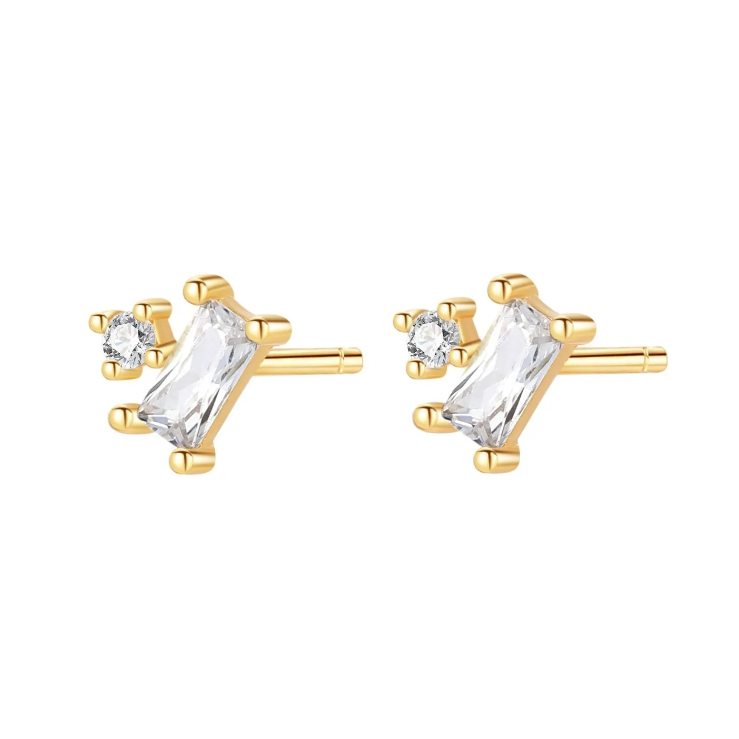 Ohrstecker | Hey Happiness Companion Ohrstecker aus Sterlingsilber in Gold