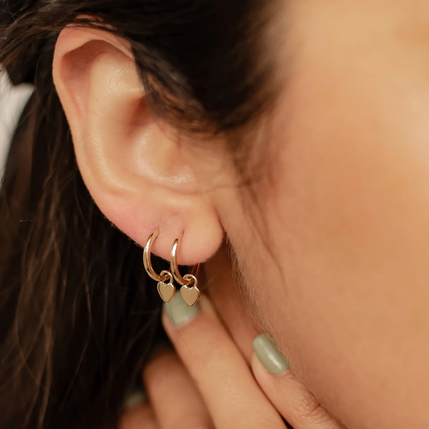 Ohrstecker | Hey Happiness Compassion Ohrringe 14K Gold
