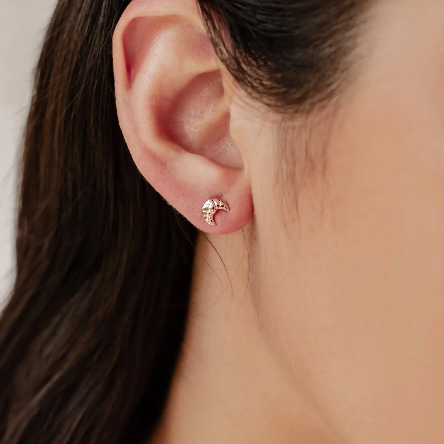 Ohrstecker | Hey Happiness Croissant Ohrstecker Sterlingsilber