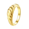 Auffällige Ringe | Hey Happiness Croissant Ring in Gold