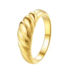Auffällige Ringe | Hey Happiness Croissant Ring in Gold