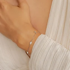 Charm Armbänder | Hey Happiness Dazzle Armkette Sterlingsilber Gold