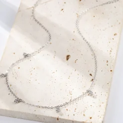 Filigrane Ketten | Hey Happiness Dazzling Zirkonia Kette Sterlingsilber