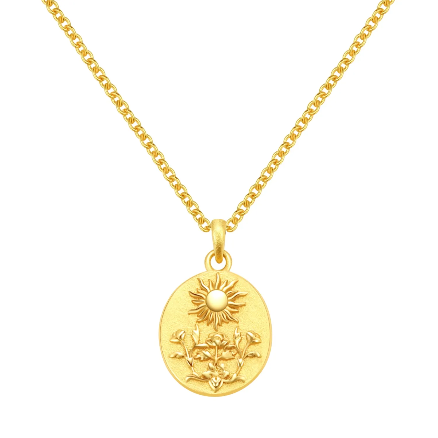 Filigrane Ketten | Hey Happiness Der Sonnenschein Anhänger Kette aus Sterlingsilber