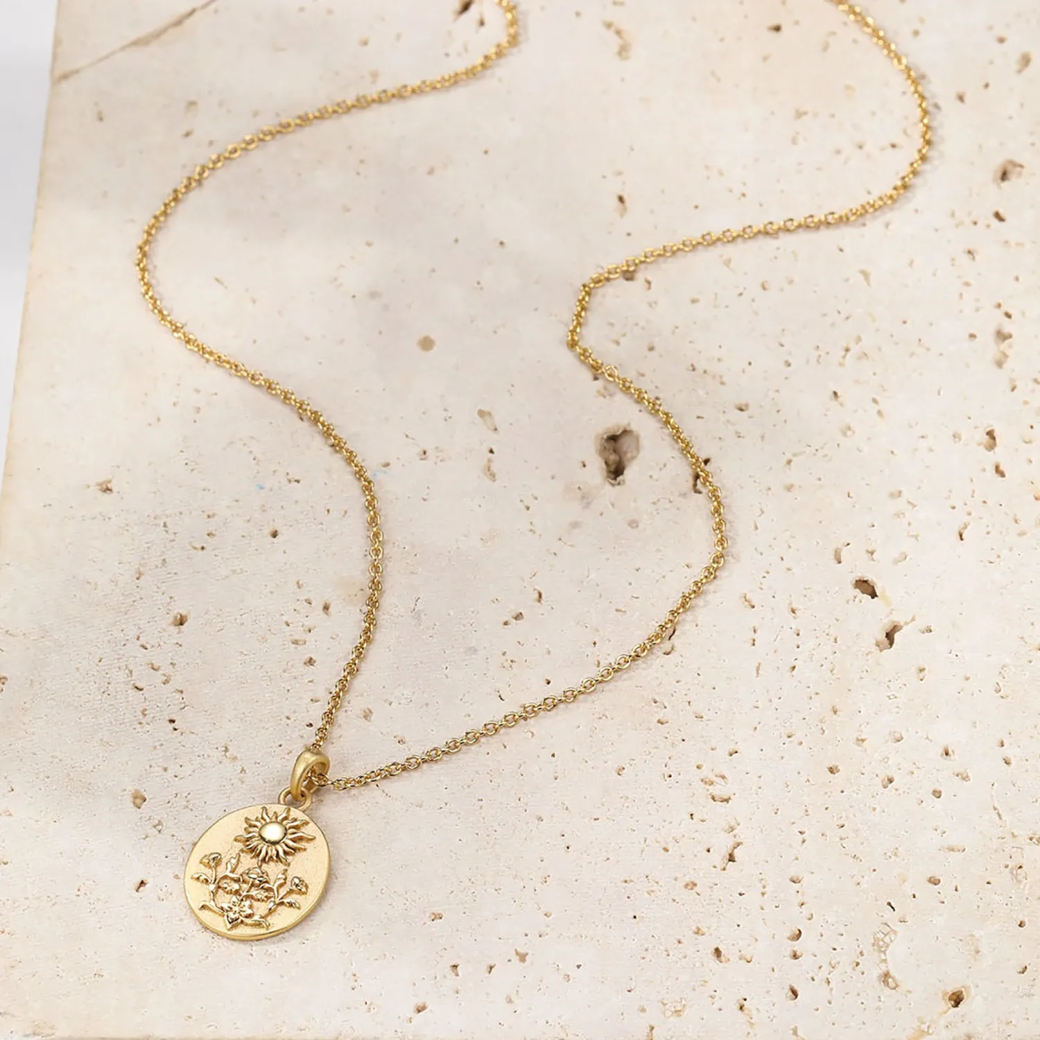 Filigrane Ketten | Hey Happiness Der Sonnenschein Anhänger Kette aus Sterlingsilber