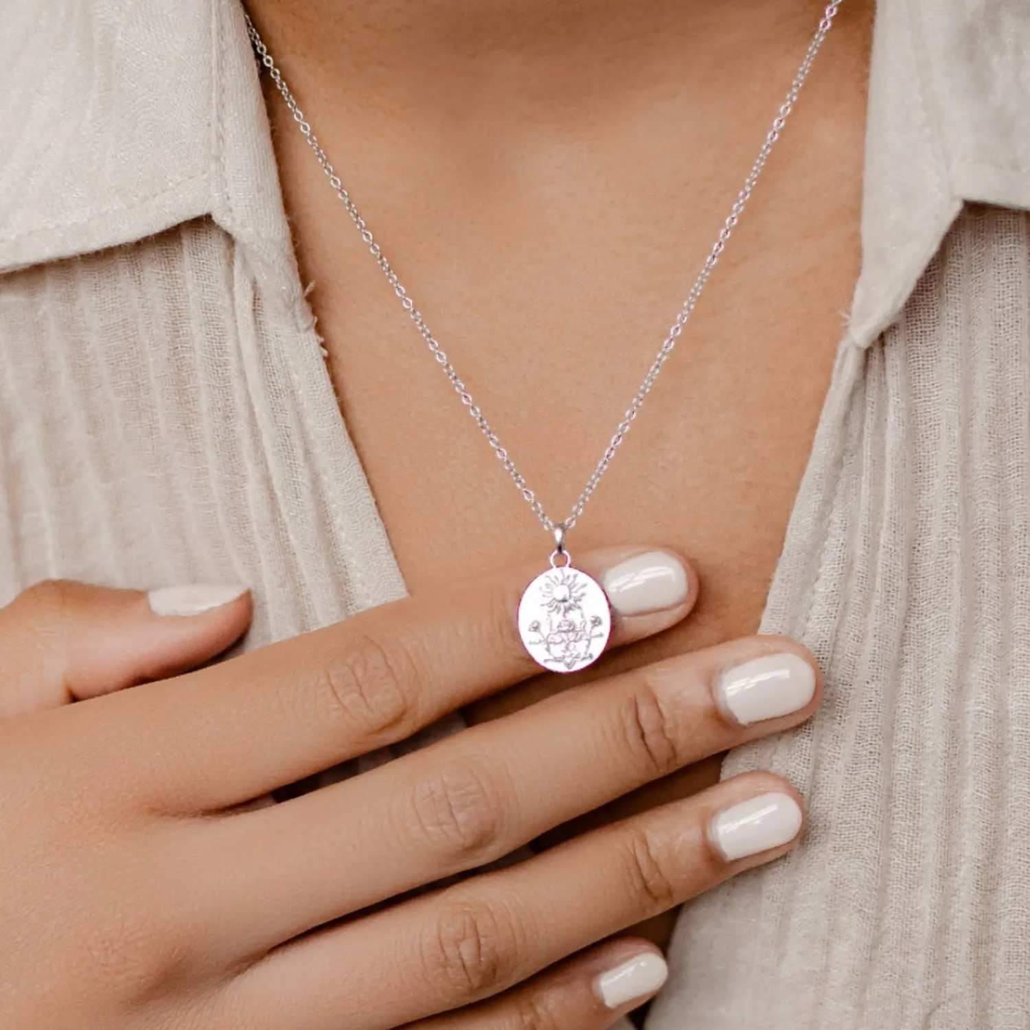 Filigrane Ketten | Hey Happiness Der Sonnenschein Anhänger Kette aus Sterlingsilber