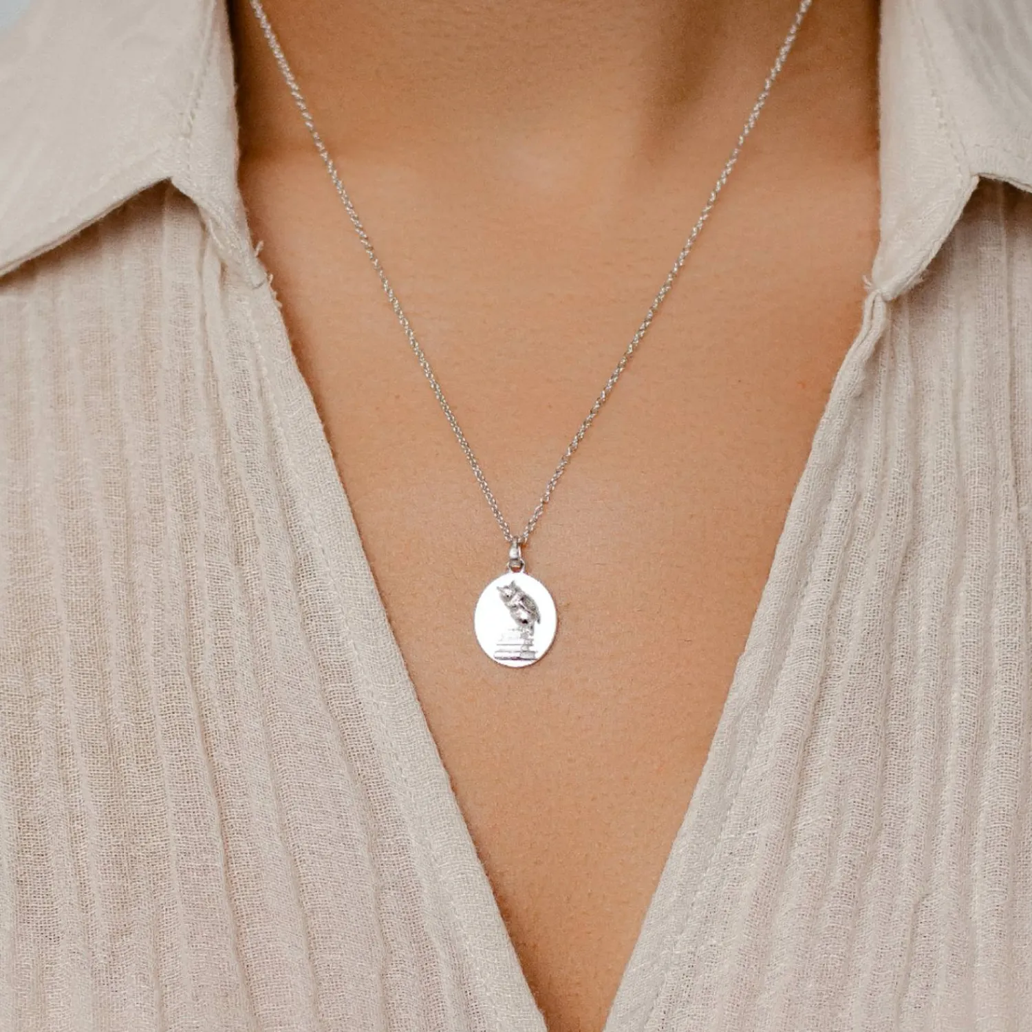 Filigrane Ketten | Hey Happiness Der Weise Anhänger Kette aus Sterlingsilber