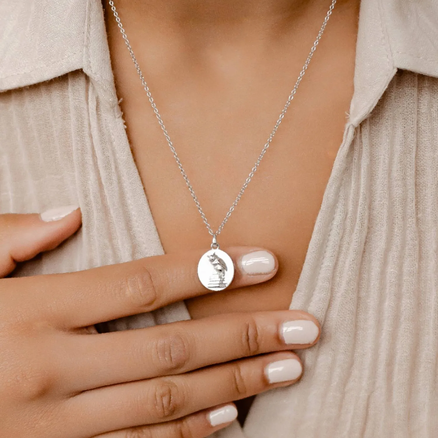 Filigrane Ketten | Hey Happiness Der Weise Anhänger Kette aus Sterlingsilber