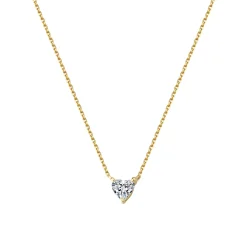 Filigrane Ketten | Hey Happiness Devotion Diamant Herz Anhänger Kette 585 Gold