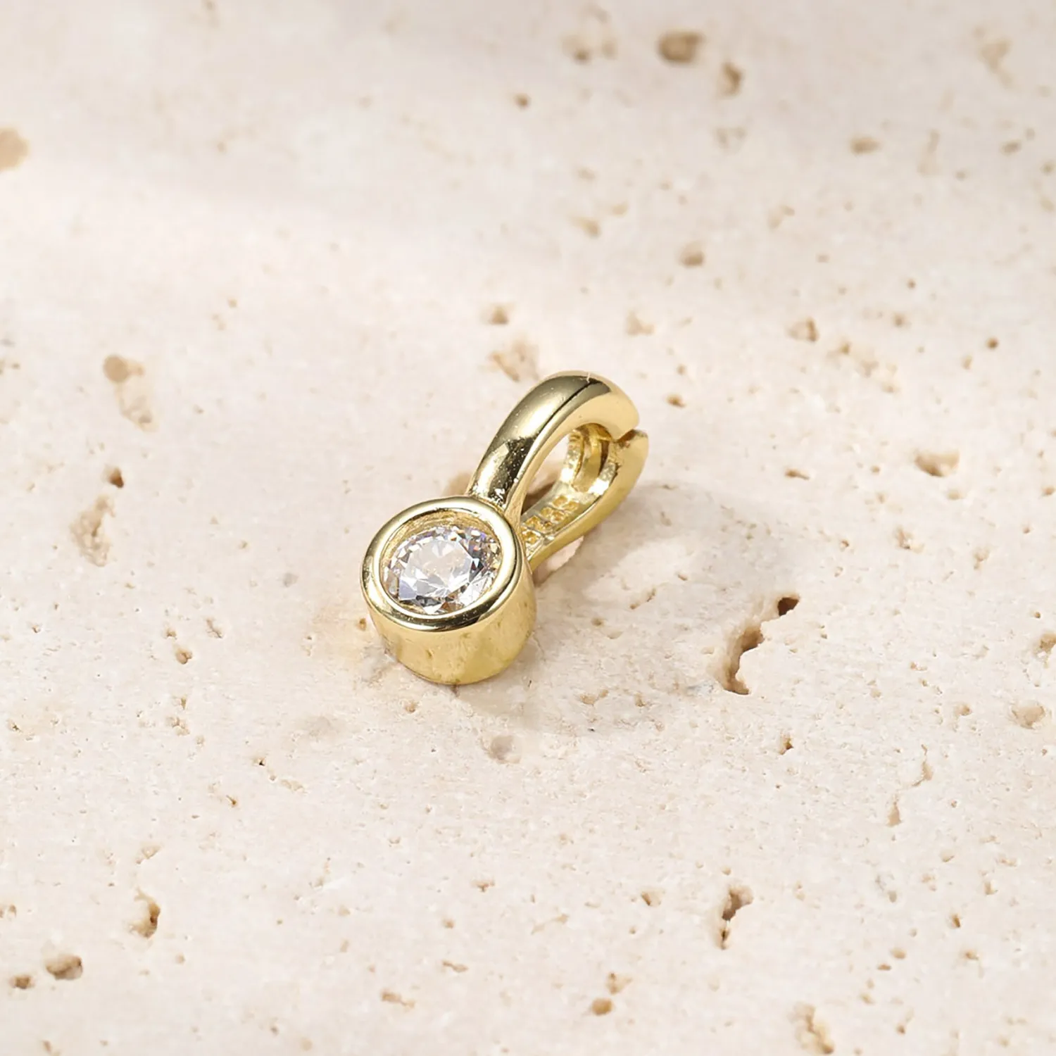 Anhänger | Hey Happiness Diamant Clip Anhänger Sterlingsilber