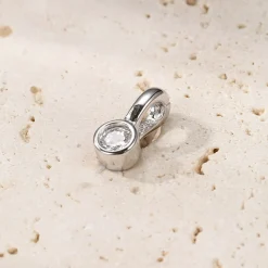 Anhänger | Hey Happiness Diamant Clip Anhänger Sterlingsilber