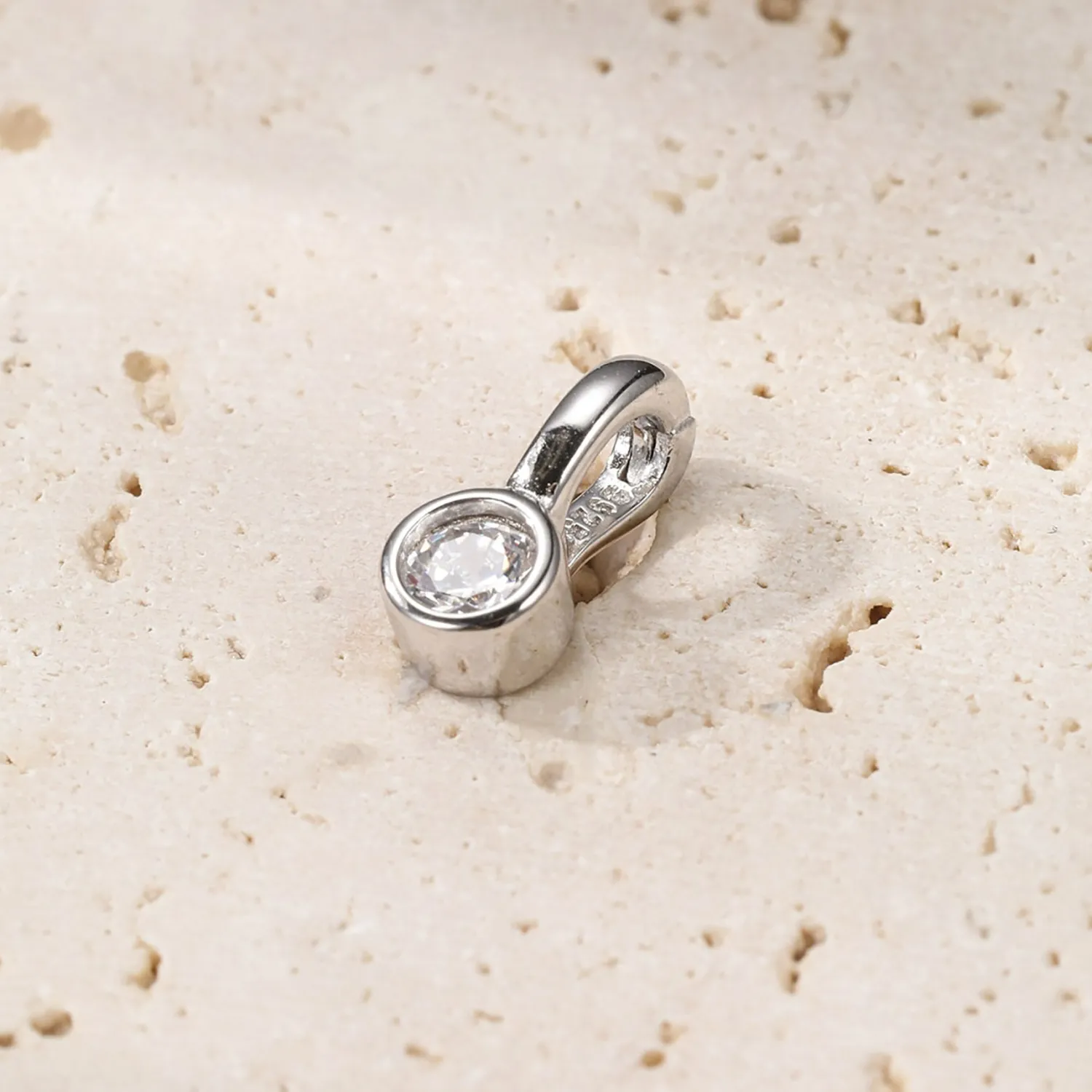 Anhänger | Hey Happiness Diamant Clip Anhänger Sterlingsilber