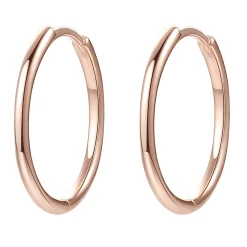 Creolen | Hey Happiness Dünne Creolen aus Sterlingsilber in Gold