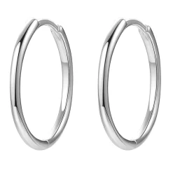 Creolen | Hey Happiness Dünne Creolen aus Sterlingsilber in Gold