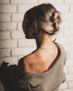 Lariat Necklaces | Filigrane Ketten | Hey Happiness Doppelreihige Y Kette in Rosegold Rose Gold