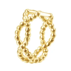 Ear Cuffs | Ohrstecker | Hey Happiness Doppelt Gedrehter Ear Cuff Ohrring Sterlingsilber in Gold