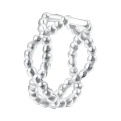 Ear Cuffs | Ohrstecker | Hey Happiness Doppelt Gedrehter Ear Cuff Ohrring Sterlingsilber Silver