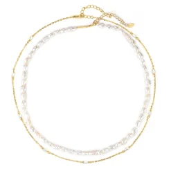 Necklace Sets | Perlenketten | Hey Happiness Double Grace Perlenketten Set aus Sterlingsilber