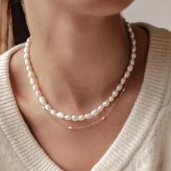 Necklace Sets | Perlenketten | Hey Happiness Double Grace Perlenketten Set aus Sterlingsilber