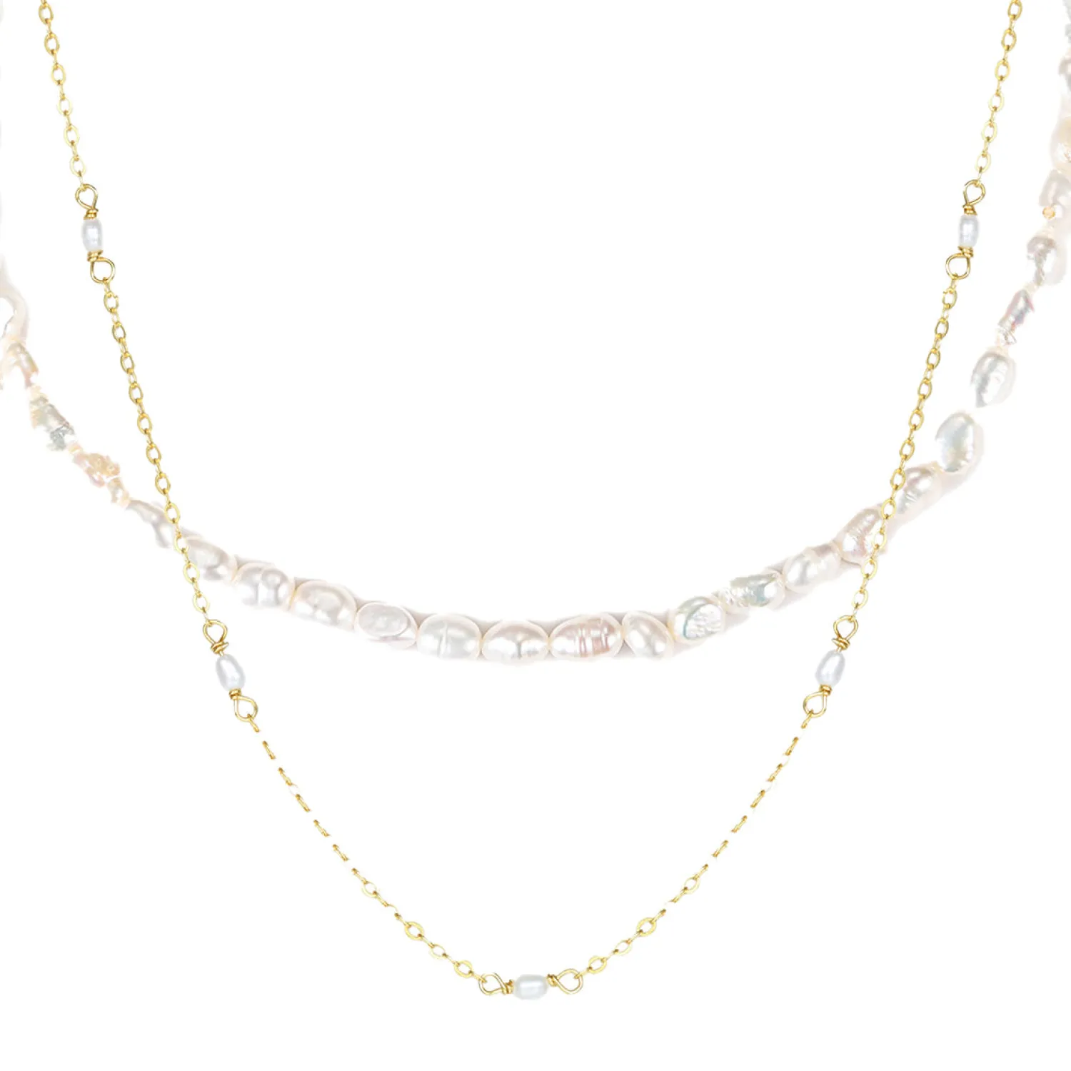 Necklace Sets | Perlenketten | Hey Happiness Double Grace Perlenketten Set aus Sterlingsilber