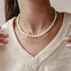 Necklace Sets | Perlenketten | Hey Happiness Double Grace Perlenketten Set aus Sterlingsilber