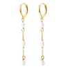 Huggie Ohrringe | Perlenohrringe | Hey Happiness Dreifache Perlen Creolen Sterlingsilber in farbe Gold