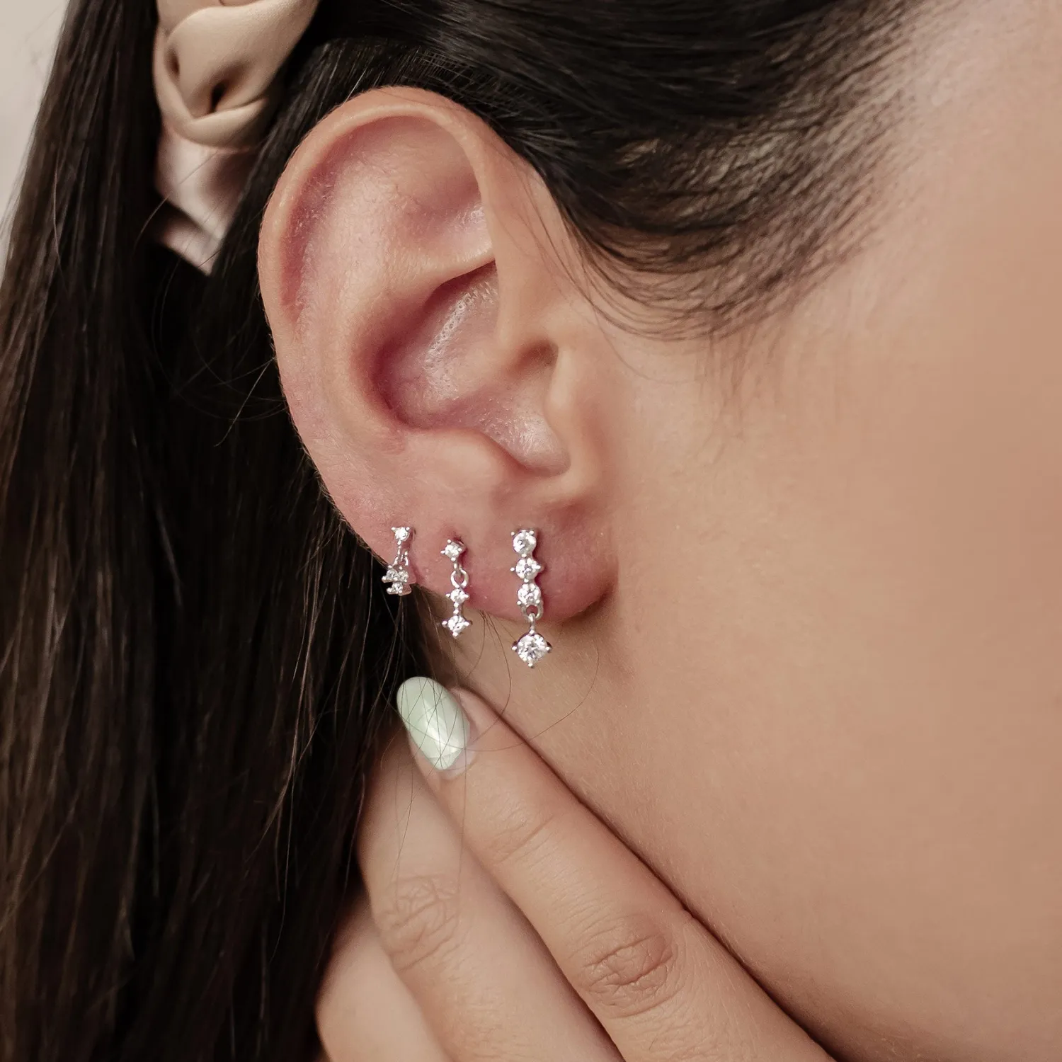 Earring Stack Sets | Hey Happiness Drop Ohrringe Set Sterlingsilber