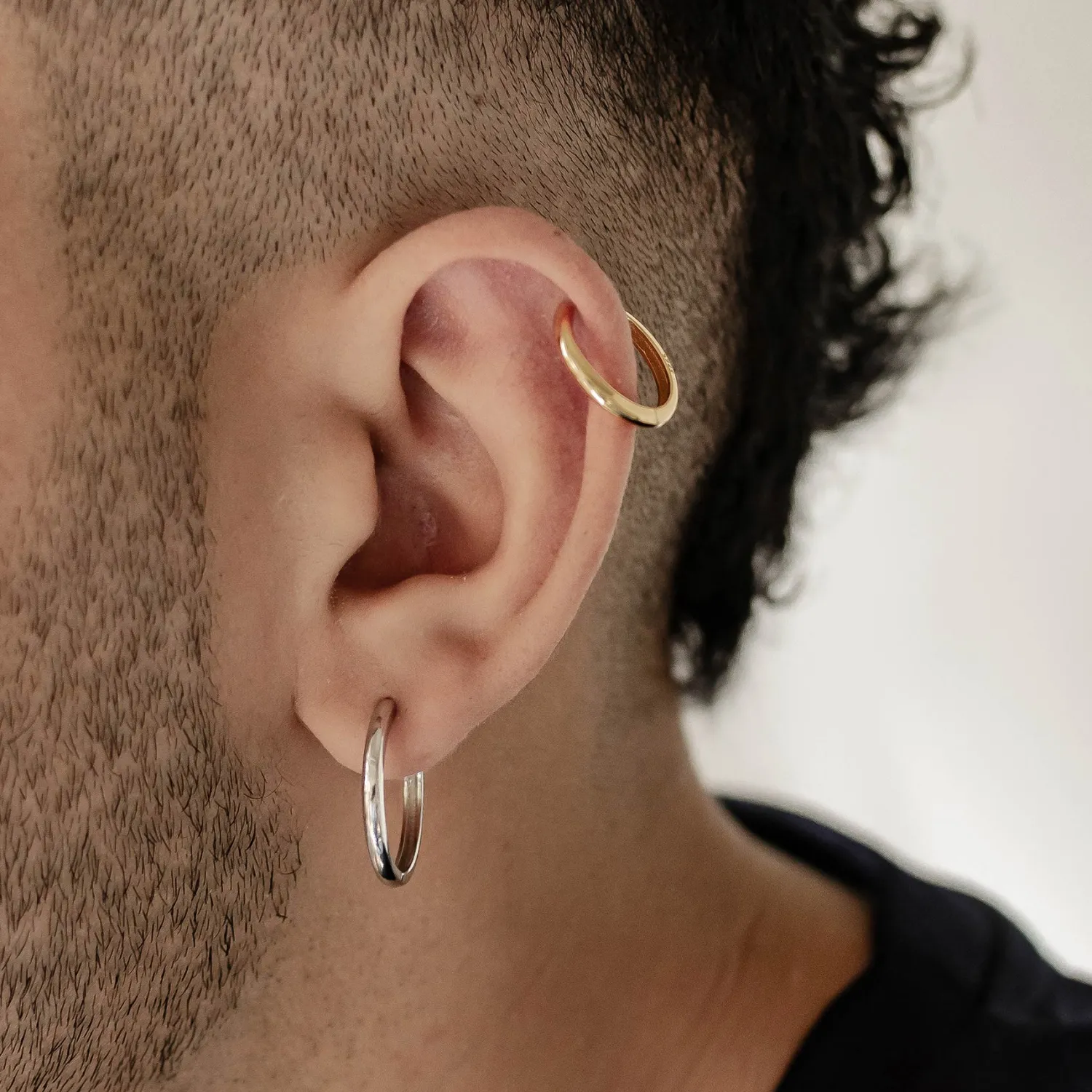 Earring Stack Sets | Ohrstecker | Hey Happiness Duo Grace Set Creolen Sterlingsilber Gold and Silver