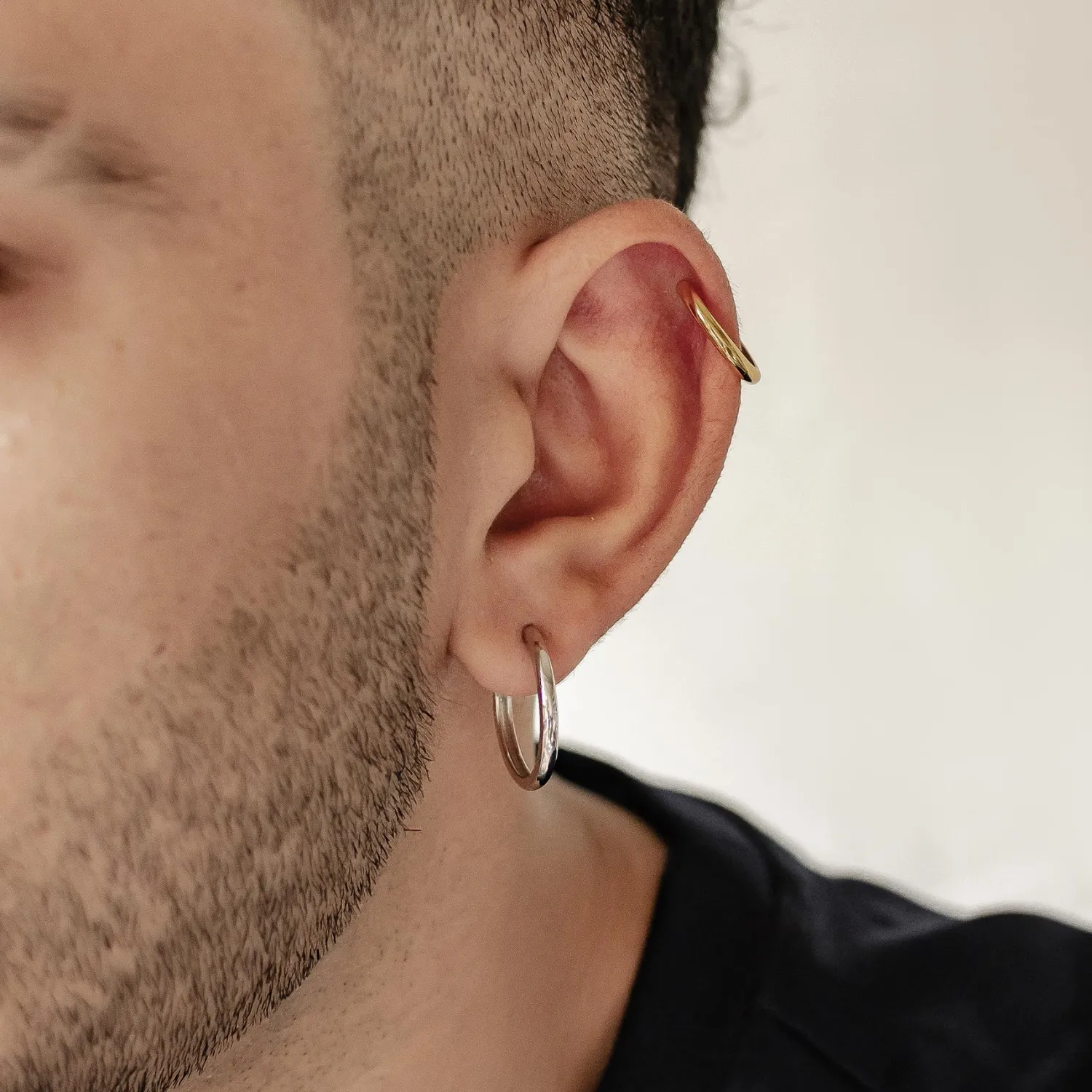 Earring Stack Sets | Ohrstecker | Hey Happiness Duo Grace Set Creolen Sterlingsilber Gold and Silver