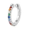 Ear Cuffs | Ohrstecker | Hey Happiness Ear Cuff Ohrring mit Bunten Strasssteinen Sterlingsilber Silver