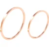 Schlichte Ringe | Hey Happiness Edelstahl Ring Set in Rosegold Rose Gold