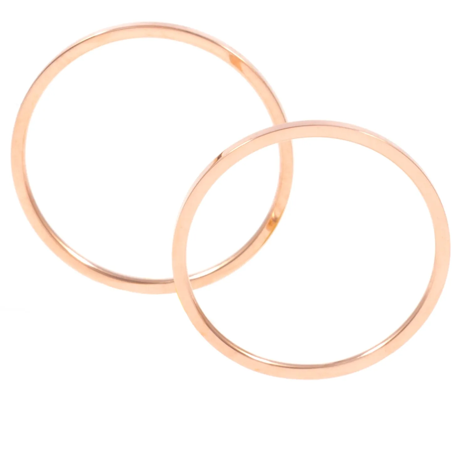 Schlichte Ringe | Hey Happiness Edelstahl Ring Set in Rosegold Rose Gold