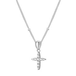 Anhänger | Filigrane Ketten | Hey Happiness Edelstein Kreuz Anhänger Kette aus Sterlingsilber