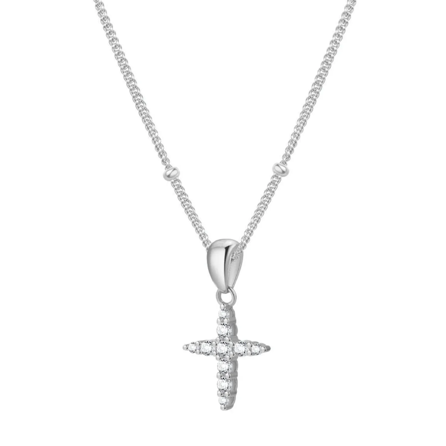 Anhänger | Filigrane Ketten | Hey Happiness Edelstein Kreuz Anhänger Kette aus Sterlingsilber