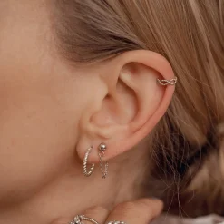 Earring Stack Sets | Ohrstecker | Hey Happiness Einigung Ohrringe Set aus Sterlingsilber Silver
