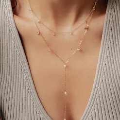 Necklace Sets | Lariat Necklaces | Hey Happiness Ellipse Halsketten-Set Sterling Silber