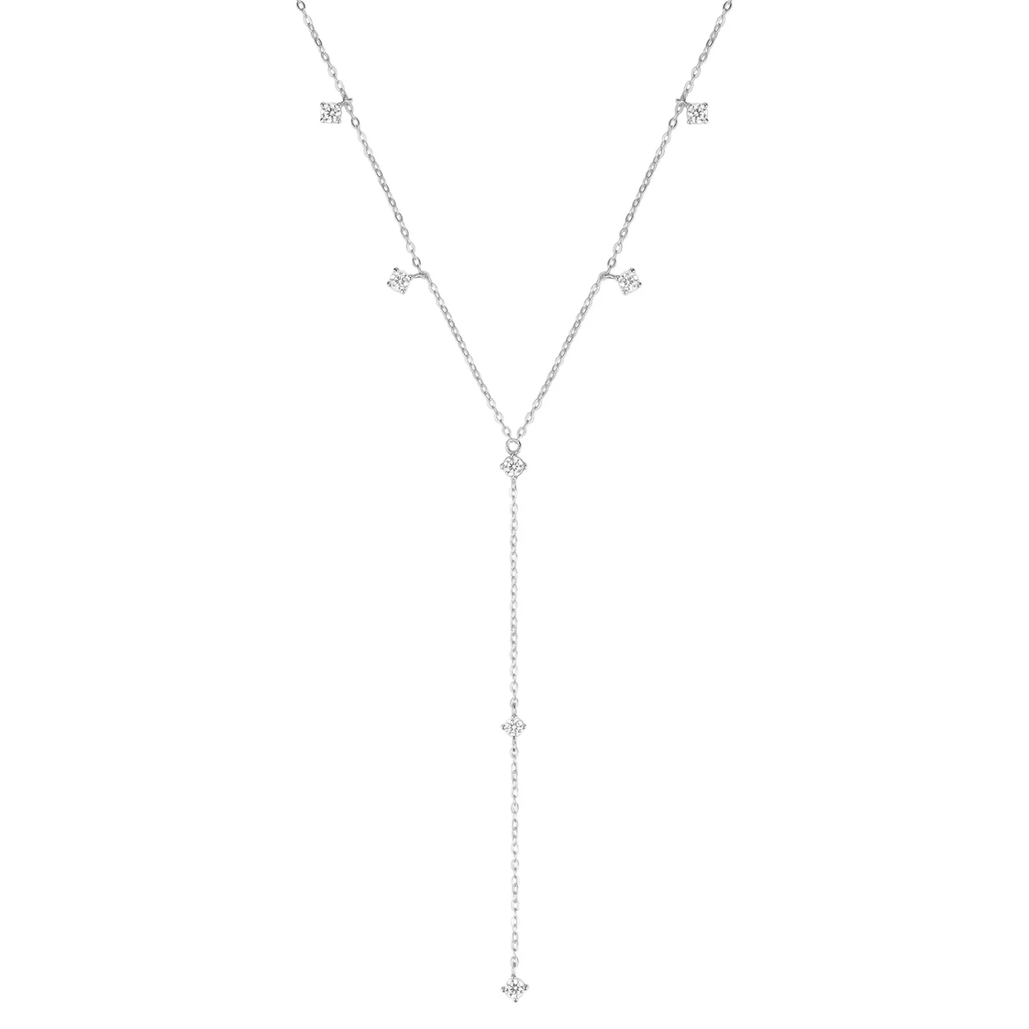 Lariat Necklaces | Filigrane Ketten | Hey Happiness Ellipse Y Kette Gold Sterlingssilber