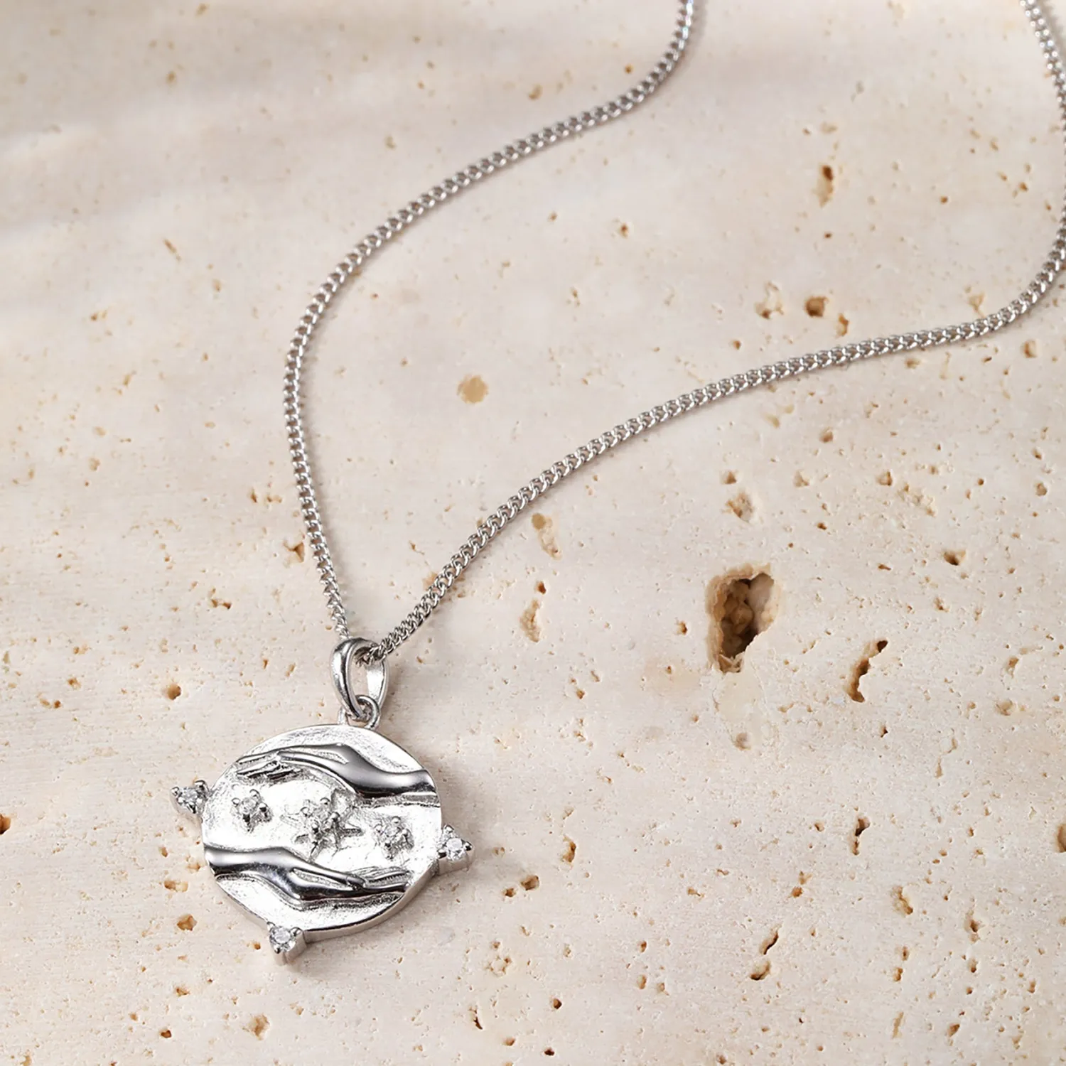 Filigrane Ketten | Hey Happiness Empowerment Kette mit Anhänger Sterlingsilber